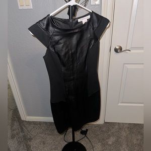 BCBGeneration Black Mini Leather Dress